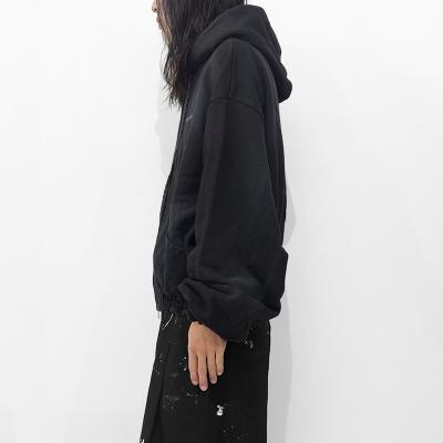 SHINYAKOZUKA [ WASHED ORDINARY OLD STYLE ZIP HOODIE ] WASHED BLACK