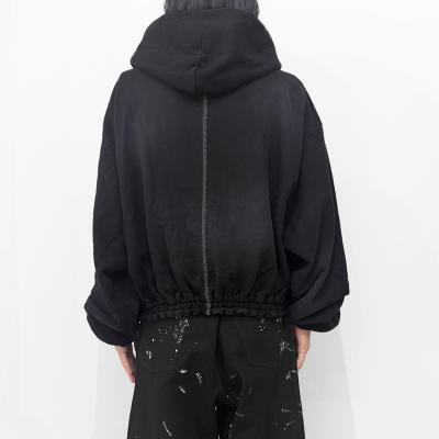 SHINYAKOZUKA [ WASHED ORDINARY OLD STYLE ZIP HOODIE ] WASHED BLACK
