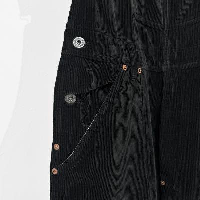 SUGARHILL [ COURDUROY OVERALLS ] BLACK