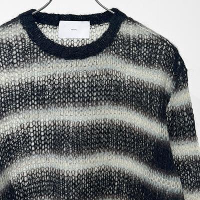 SUGARHILL [ MOHAIR STRIPE PULLOVER ] MINT STRIPE