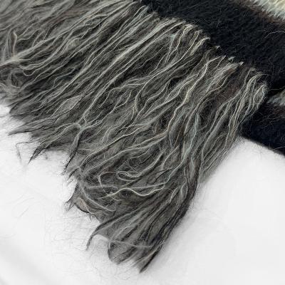 SUGARHILL [ MOHAIR STRIPE MUFFLER ] MINT STRIPE