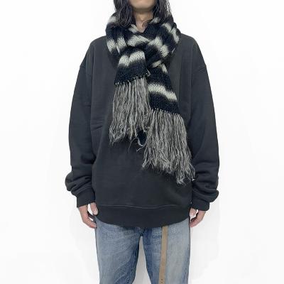 SUGARHILL [ MOHAIR STRIPE MUFFLER ] MINT STRIPE