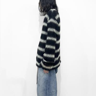 SUGARHILL [ MOHAIR STRIPE PULLOVER ] MINT STRIPE