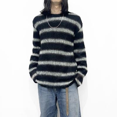 SUGARHILL [ MOHAIR STRIPE PULLOVER ] MINT STRIPE