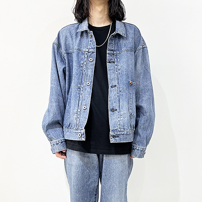 refomed [ OLD MAN DENIM JACKET "USED" ] USED WASH