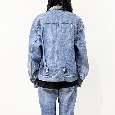 refomed [ OLD MAN DENIM JACKET "USED" ] USED WASH