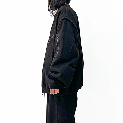 ESSAY [ BLUE COLLAR DENIM BLOUSON (J-2) ] BLACK DENIM