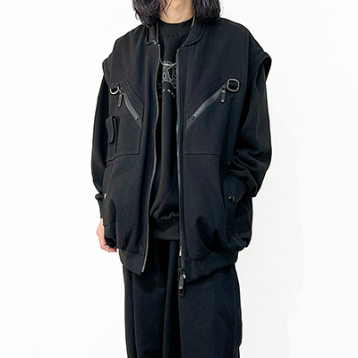 ESSAY [ BLUE COLLAR DENIM BLOUSON (J-2) ] BLACK DENIM