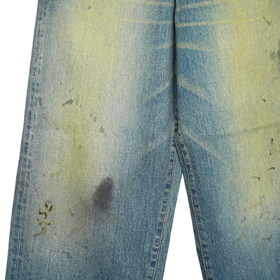 SUGARHILL [ OILED FADE DENIM PANTS ] FADED INDIGO