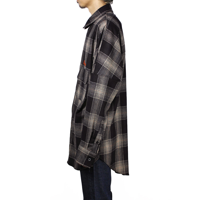 Biggie" Wool Check Shirt 19aw dairiku