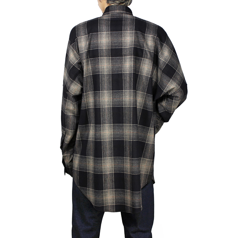 Biggie" Wool Check Shirt 19aw dairiku