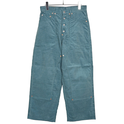 SUGARHILL [ CORDUROY DOUBLE KNEE DENIM PANTS ] BLUE