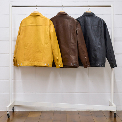 UNUSED [ US2113 (leather jacket) ] BLACK