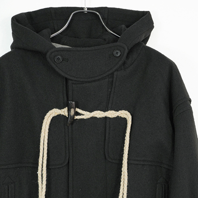 SUGARHILL [ CORDED DUFFLE COAT ] CHARCOAL BLACK