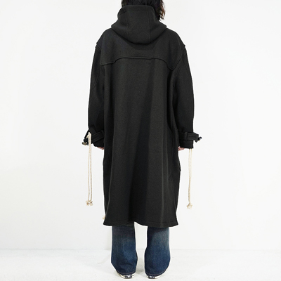 SUGARHILL [ CORDED DUFFLE COAT ] CHARCOAL BLACK