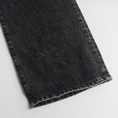 URU [ COTTON DENIM B 5 POCKET WIDE PANTS ] BLACK