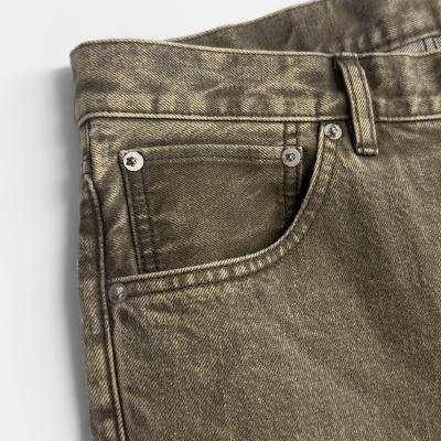 URU [ COTTON DENIM B 5 POCKET WIDE PANTS ] BROWN