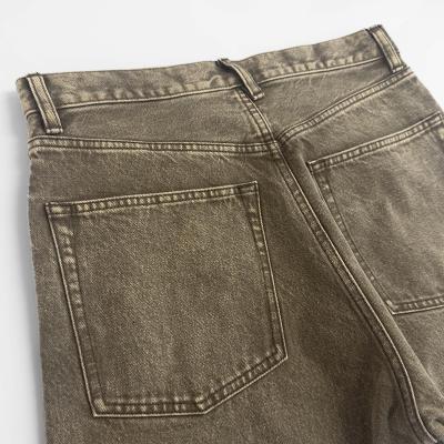 URU [ COTTON DENIM B 5 POCKET WIDE PANTS ] BROWN