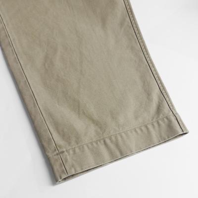 URU [ COTTON BACKSATIN 2 TUCK PANTS ] F.BEIGE