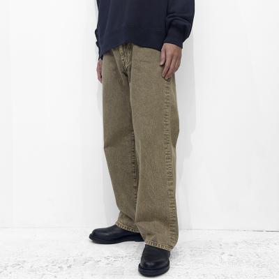 URU [ COTTON DENIM B 5 POCKET WIDE PANTS ] BROWN