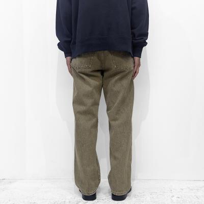 URU [ COTTON DENIM B 5 POCKET WIDE PANTS ] BROWN