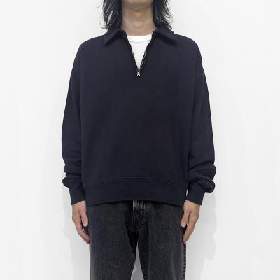 URU [ HALF ZIP SWEAT ] D.NAVY