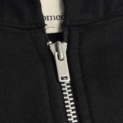 refomed [ "KINCHAKU" ZIPUP HOODIE ] BLACK