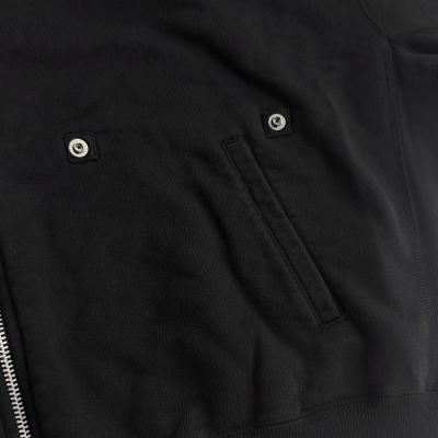 refomed [ "KINCHAKU" ZIPUP HOODIE ] BLACK