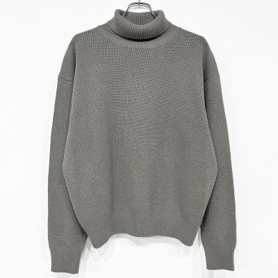 crepuscule [ Cotton Cashmere Turtle Neck ] GRAY