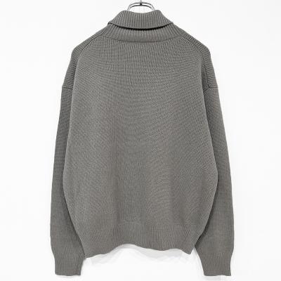 crepuscule [ Cotton Cashmere Turtle Neck ] GRAY