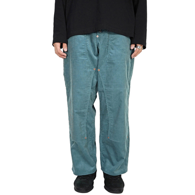 SUGARHILL [ CORDUROY DOUBLE KNEE DENIM PANTS ] BLUE