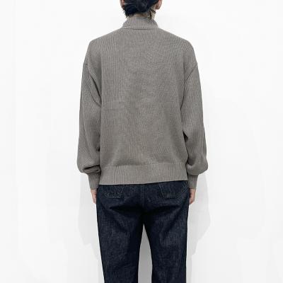 crepuscule [ Cotton Cashmere Turtle Neck ] GRAY