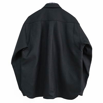 MATSUFUJI [ Melton Utility Shirt Jacket ] BLACK