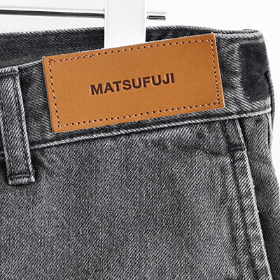 MATSUFUJI [ Denim Wide Trousers ] BLACK