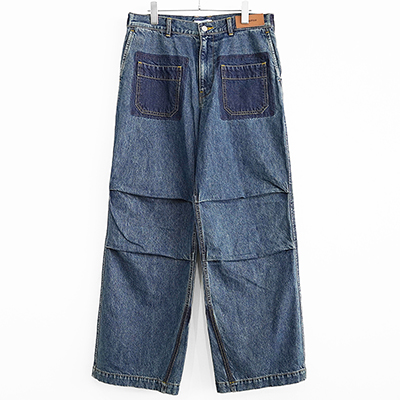 MATSUFUJI [ Denim Wide Trousers ] INDIGO