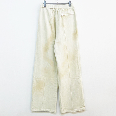 DAIRIKU [ "Water-repellent" Vintage Wash Wide Sweat Pants ] Mud White