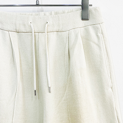 DAIRIKU [ "Water-repellent" Vintage Wash Wide Sweat Pants ] Mud White