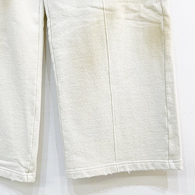 DAIRIKU [ "Water-repellent" Vintage Wash Wide Sweat Pants ] Mud White