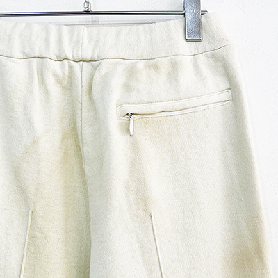 DAIRIKU [ "Water-repellent" Vintage Wash Wide Sweat Pants ] Mud White