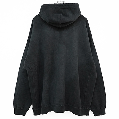 DAIRIKU [ "Water-repellent" Vintage Wash Hoodie ] Mud Black