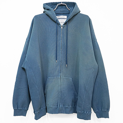 DAIRIKU [ "Water-repellent" Vintage Wash Hoodie ] Youth Blue