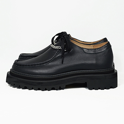 DAIRIKU [ "Alan" Chain Leather Shoes ] Black