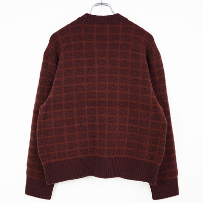 MATSUFUJI [ Jacquard Cardigan ] RED