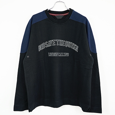 ESSAY [ NEW WAVE SWEAT (TS-1) ] BLACK×NAVY