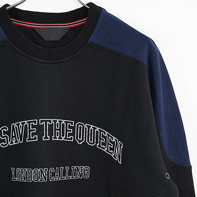 ESSAY [ NEW WAVE SWEAT (TS-1) ] BLACK×NAVY