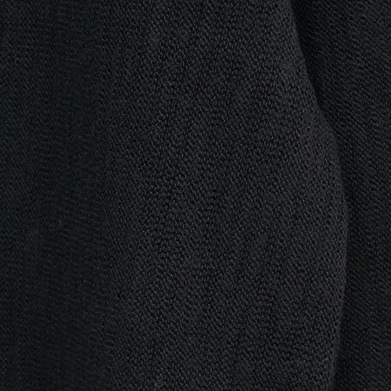 crepuscule [ Purl Stitch Wool Cardigan ] BLACK