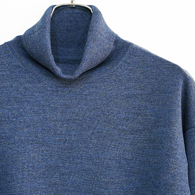 crepuscule [ Turtle Neck L/S ] BLUE