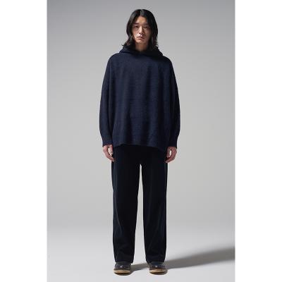 URU [ COTTON CORDUROY WIDE PANTS ] D.NAVY