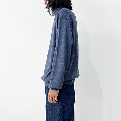 crepuscule [ Turtle Neck L/S ] BLUE