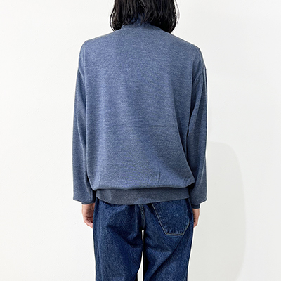 crepuscule [ Turtle Neck L/S ] BLUE